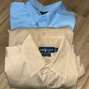 Vintage Ralph Lauren Shirt Bundle Mens L Button Up Blake Thick Durable Workwear